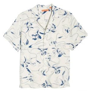 Tori Richard camp collar floral button up
